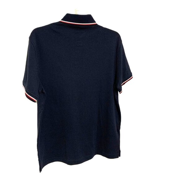 NWT Tommy Hilfiger Polo Shirt Men Regular Fit Size M Dark Blue Short Sleeve - Picture 2 of 12